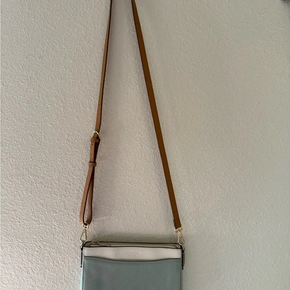 Kate Spade Mint Green and White Crossbody Bag - Picture 2 of 5